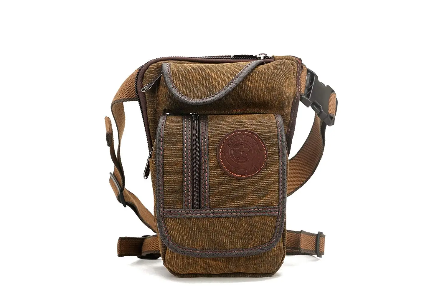 Canvas Sports Racing Drop Leg Bag Waist Bag for Man Sports Travel Running Hiking
