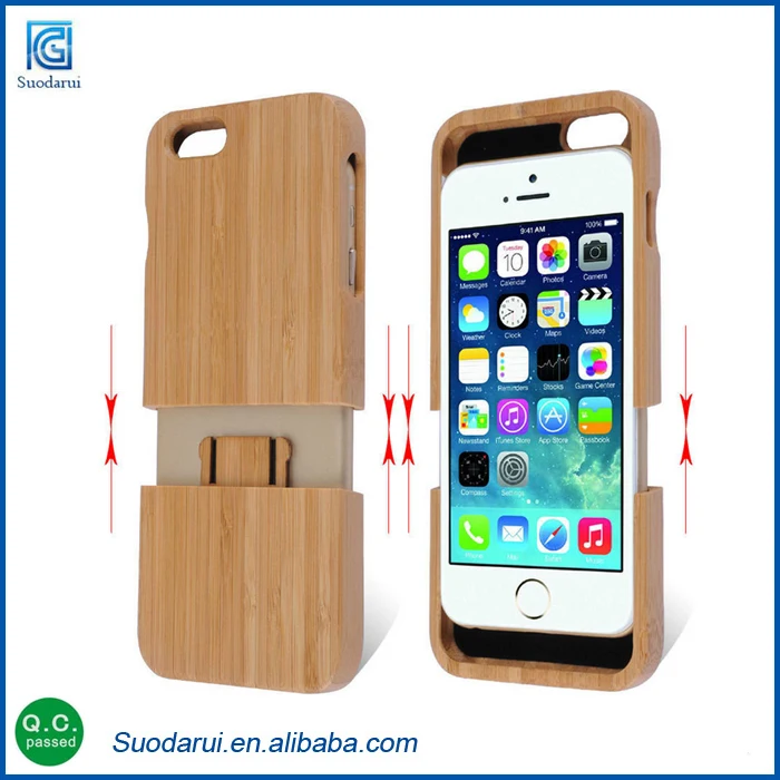 Wood Cell Phone Case For iPhone 6 7 8 X Xs Bamboo Hard Case
