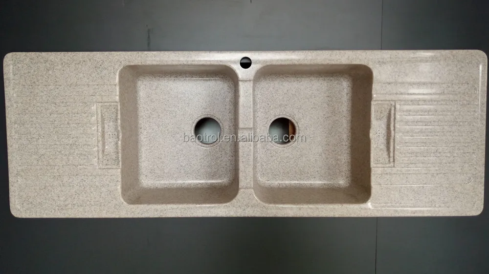 Bbs 288 Solid Surface Sink Double Drainer Undermount Kitchen Sink