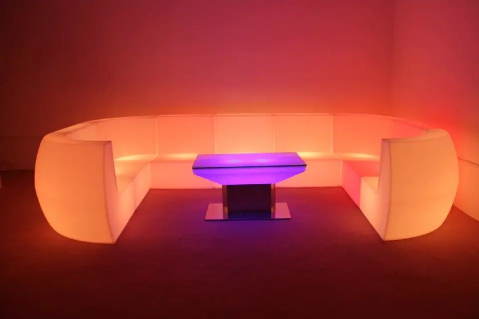 Led Bar Furniture Sets Bench Events Color Lighted Led
