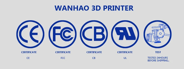 Wanhao Duplicator I3 PLUS Mark II touching LCD screen 3D color Printer Machine PLA ABS Filament
