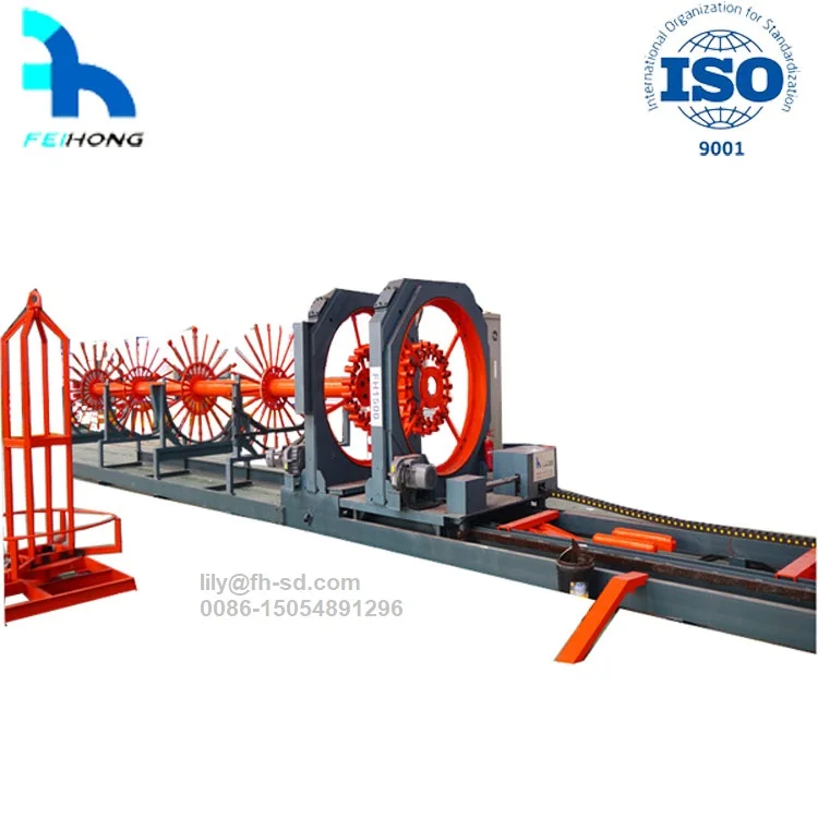 Steel reinforcing bar cage making machine with CE