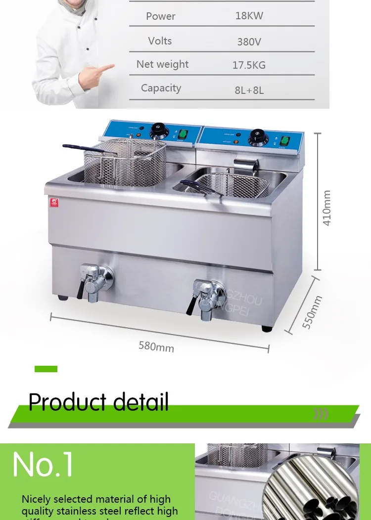 Fried Chicken Wings Chicken Deep Fryer/table Top Electric Fryer Machine