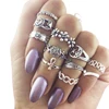 INFANTA JEWELRY Knuckle ring set elephant tortoises set with diamond pine stone gemstone multi-element group 11/10-piece sets