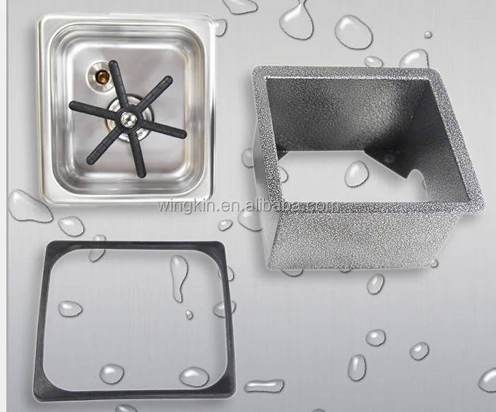 nettoyant pour lave-rince-tasses automatique en acier inoxydable noir mat 6,9 x 6,4 x 4,1 po Rince-pichet 