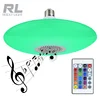 LED Wireless Light Bulb Speaker Remote Control LED Bulb Speaker RGB Smart Music Bulb move the KTV