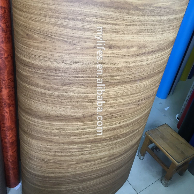 Wood Texture Pvc Film Film Stickers Wardrobe Pvc Self Adhesive