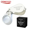 Handheld 30x Magnifying Glass LED Light Jewelry loupe (OEM packaging available)