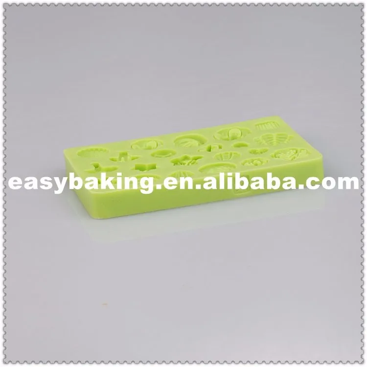 ES-7101 Formes variées de décoration de gâteaux de fleurs Fondant Moules en silicone