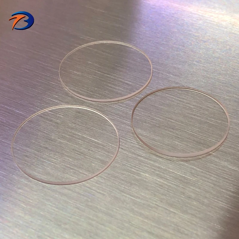 Optical glass clear customized shape quartz plate wafer for window applications