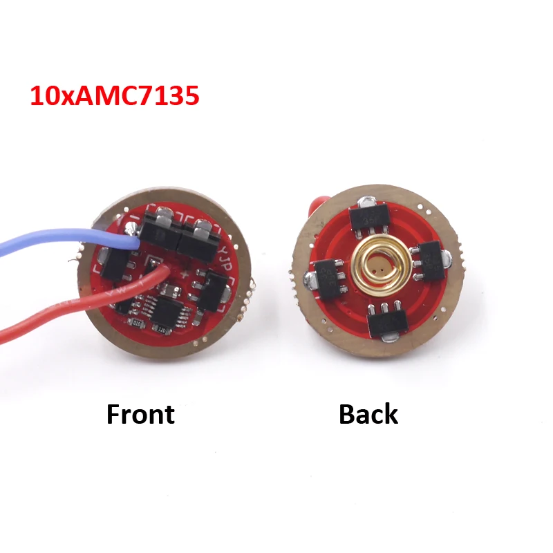 20mm Flashlight Led Driver Amc7135 3.7v4.2v Xml2 U3 T6 Xpl V3 V5