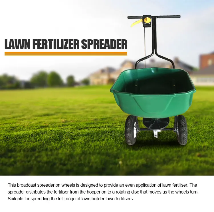 Manual Broadcast Lawn Fertilizer Spreader Hand Manure Spreader For Sale ...