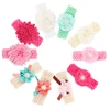 Many Different Designs Baby Girl's Lovely Flower Elastic Crochet Hairband Headwrap