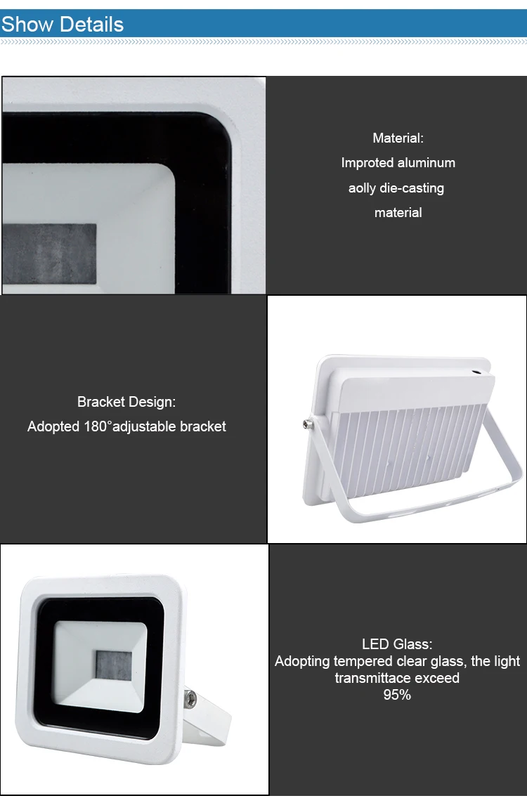 anti-corrosion waterproof led light housing / housing flood light
