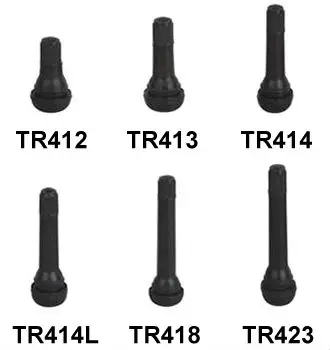 Set Da 105 Aste Per Valvole Pneumatici TR412 TR413 TR414 TR415 – Gomma E Ottone A Clip Per Auto, Moto, Bici E Camper – Foro Cerchio 11.5mm E 16mm - 4
