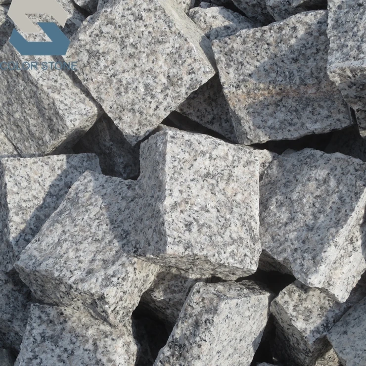 Wholesale portugal market price natural grey granite paving stones