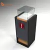 Titanium Alloy Glass Showcase Kiosk Design Jewelry Kiosk Showcase Used In Shopping Malls