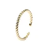 Bulk Wholesale 925 Silver Braided Rings 18K Gold Thin Twisted Ring Band Women Minimalist Damila Jewelry K749
