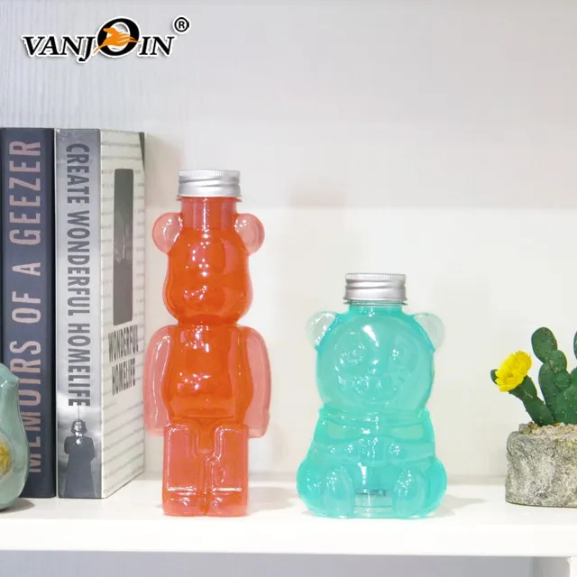330ml Food Grade Pet Plastic Bear Shape Juice Bottle Buy Bear Shape