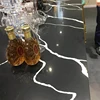 Natural texture design black quartz stone with white vein slab 3cm countertop