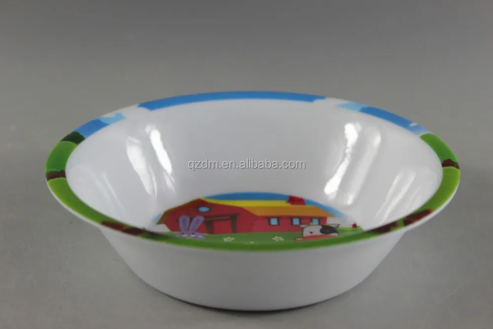 6 Inch Melamine Plastic Cereal Bowls For Children