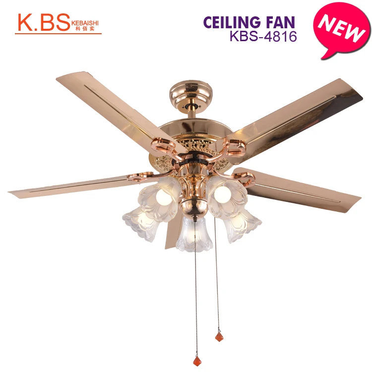 Product Detail Living Room Fancy Chandelier Rose Gold Fan Lamp Ceiling Fan With Light Djimart