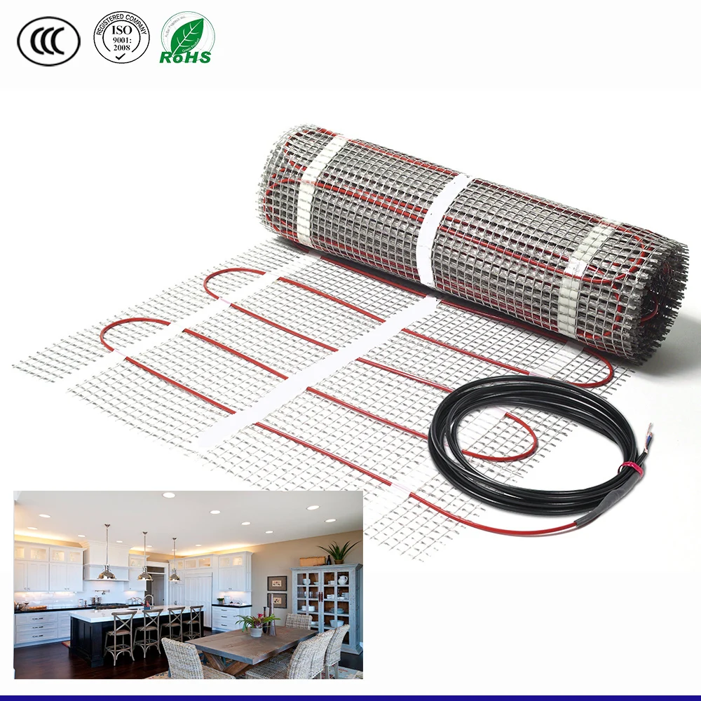 Electrical Heat Cable Floor Heating Mat Electric Underfloor System Floor Heating Mat Electric Underfloor
