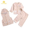 Unisex Long Sleeve Newborn Baby Onesie 100% Cotton Three-piece suit Baby Suit Simple Rompers