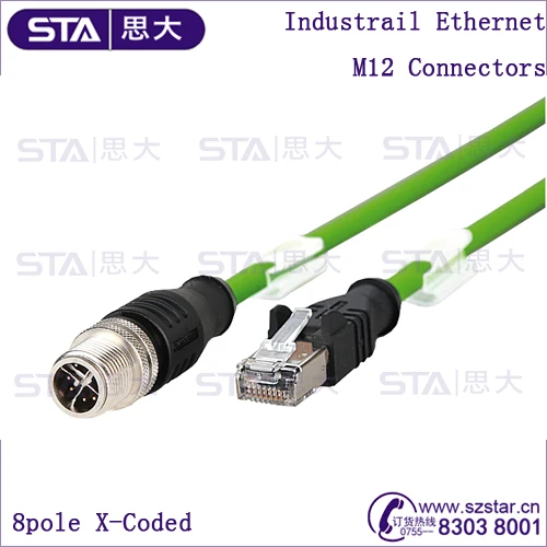 Naam M12 X Codering 8 P Om Rj45 Cat6 Kabel Voor Industriele Ethernet Buy Naam M12 X Codering M12 X Codering 8p M12 X Codering 8p Om Rj45 Product On Alibaba Com