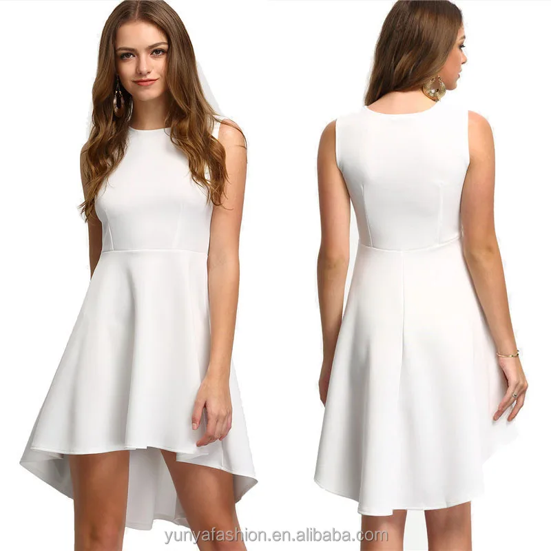 white dress office wear