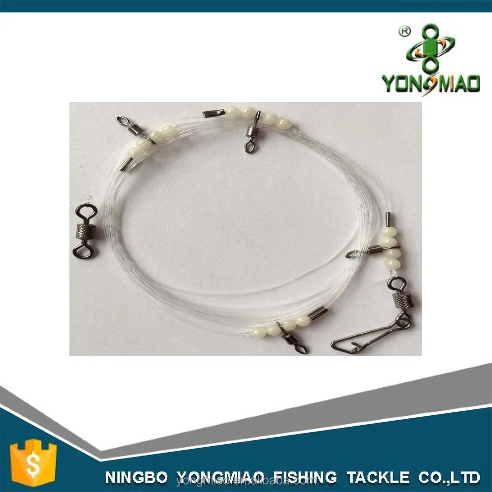 Fishing Rig Fishing Leader Swivel + Snap + Nylon Wire Long Line Rig