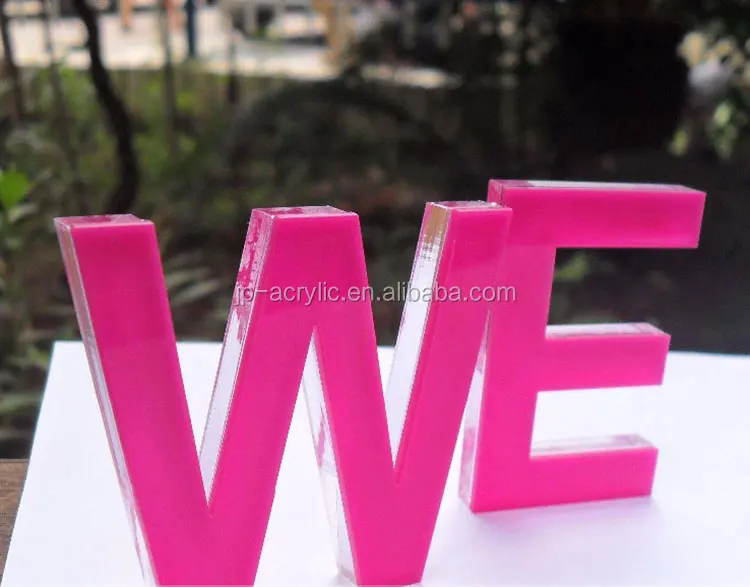 Laser Cutting Acrylic 3d Advertising Letter Words With Acrylic Sheet