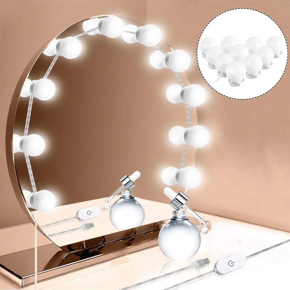 Buy Yocktec Vanity Mirror Lights Hollywood Style Led Vanity Mirror Lights Kit Usb Power Supply 
