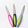 New Design Multi - color Plastic Handle Polishing Durable Stainless Steel Customized Washable Metal Nail File