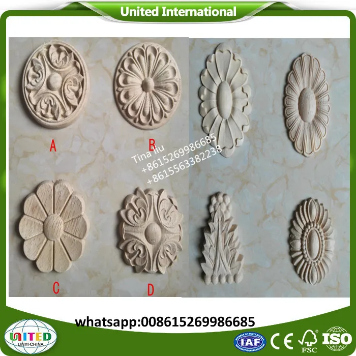 CNC wood parts carving rosettes