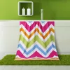 Article Z lines of red, green and blue three color extension thickening adult bath towel Soft water close skin (180 * 90 cm)