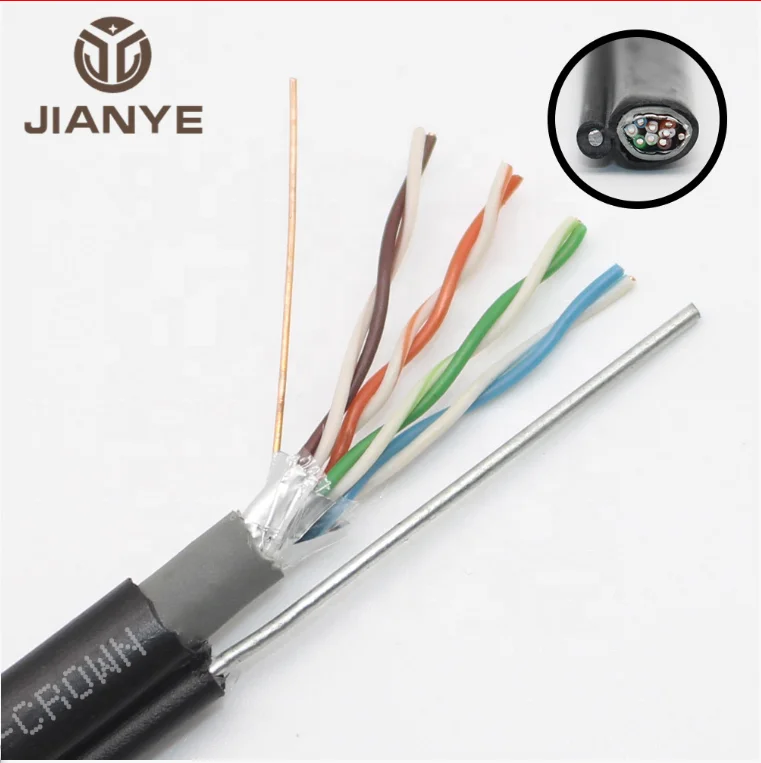 Manufacturer Utp Cat5e Cable Outdoor 24awg Cat5 Messenger Lan Cable