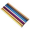 High quality juice bubble straw 215*12mm stainless steel milk tea straw
