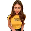 QUENTIN TARANTINO Printed Tops Women Short t shirt 100% cotton
