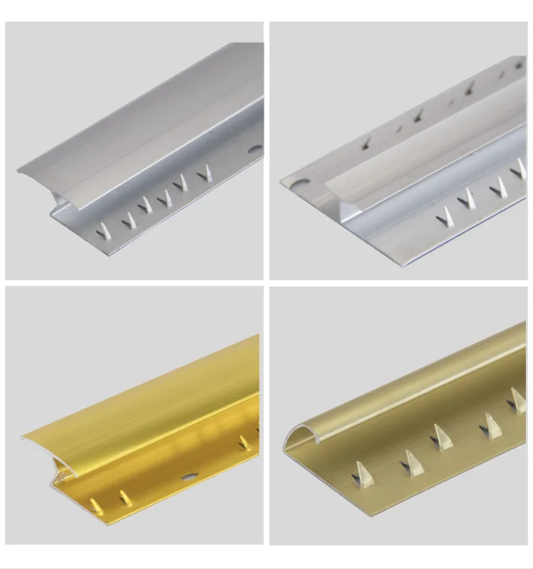 Polished Z Shape Carpet Transition Strips Aluminium Carpet Trim To Door