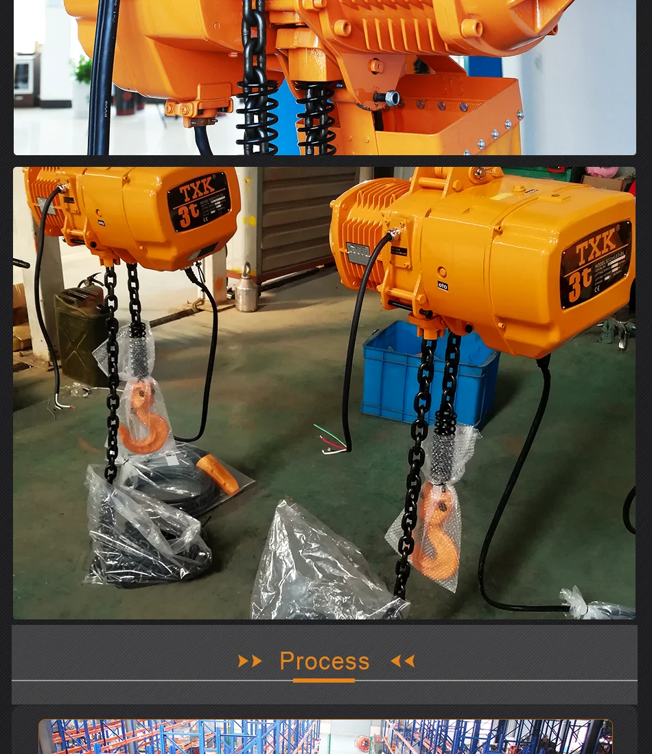 Txk 1 Ton Trolley Type Electric Chain Hoist With Wireless Remote