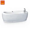 Chinese supplier classic tub bathroom one person tubs white acrylic inexpensive bathtub freestanding bath