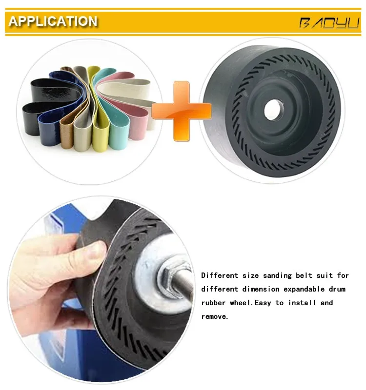 6 X 1 1//2 X 18 15//16 3000 Grit Diamond Sanding Belt for 6 Expanding Rubber Drum