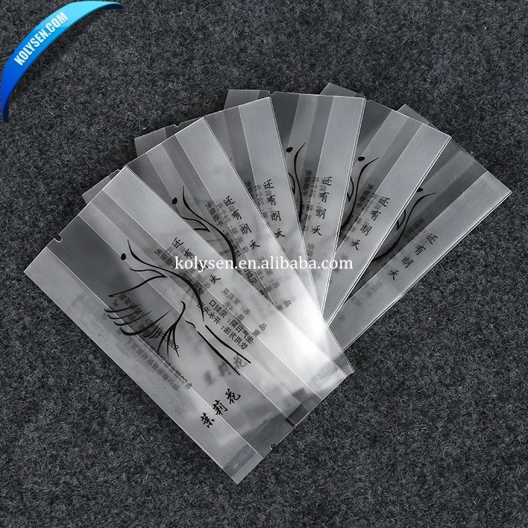 Printed translucent gusset sealant bag for tea packaging