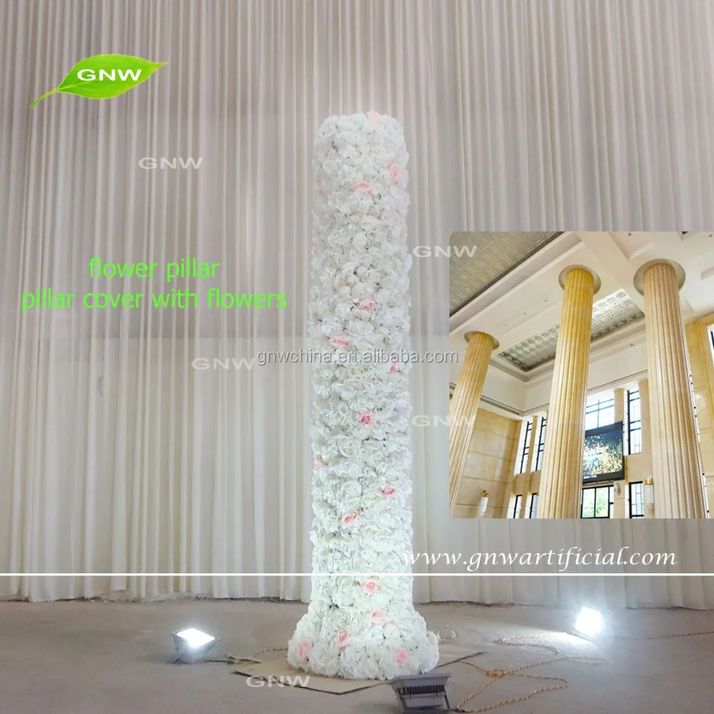 Gnw Flw1609014pl Latest Design Good Quality Cheap Fabric Flower Pillar