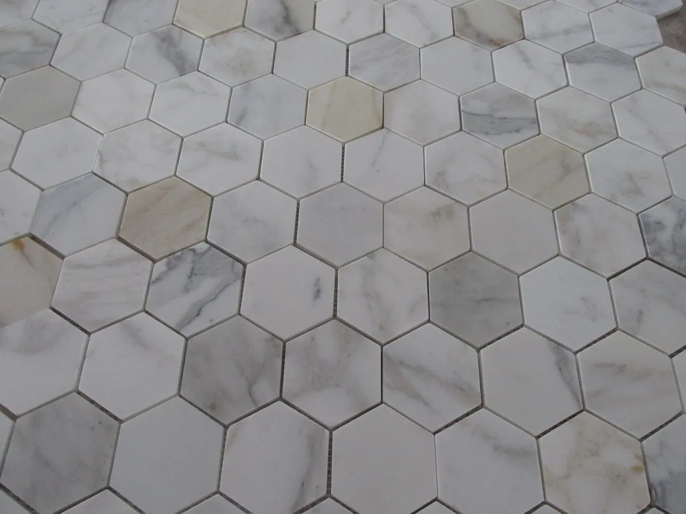 Hexagon Marble Tile Nice Samples Home Depot Images Carrara 6 Inch Hexagon Tile Design Ideas