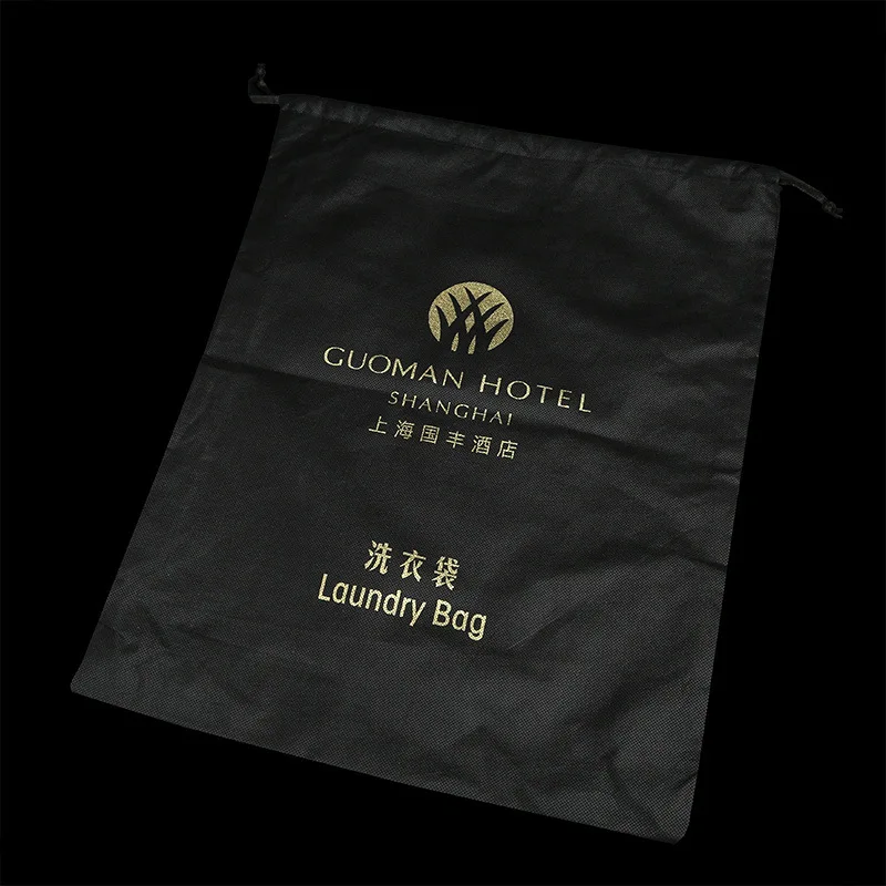 Custom Disposable Hotel Laundry Bag Drawstring Buy Disposable Hotel