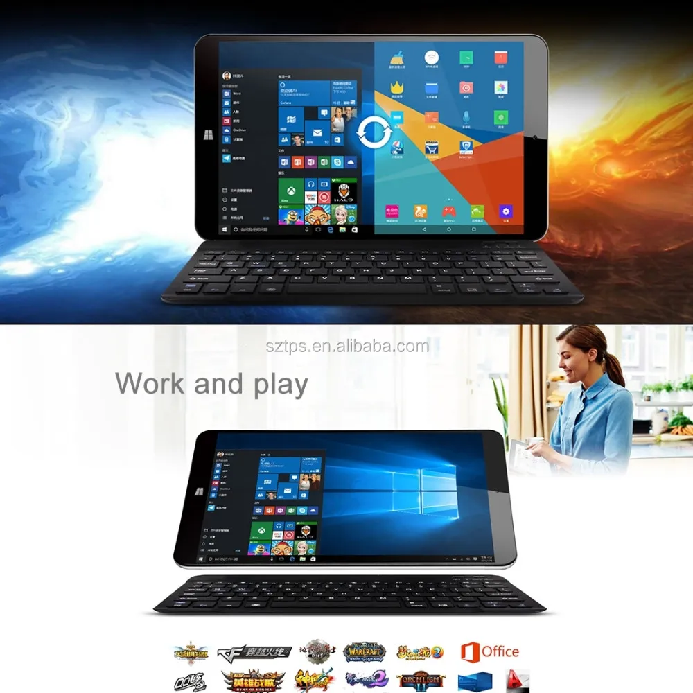 Newest Dual Boot Tablet Pc 8 Inch Window S 10 & Android 5.1,Intel
