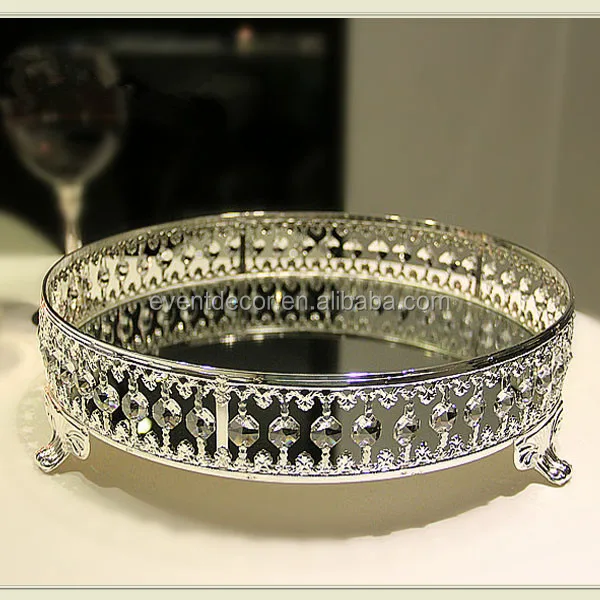 Wholesale Metal Serving Tray With Legs,Mirror Serving Tray For