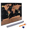 Factory hot sales new scratch off world usa map poster